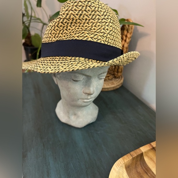 Ben Sherman Men’s Sewn Braid Straw Trilby  HAT. - Picture 1 of 4